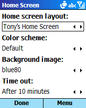 Choose a Home screen
